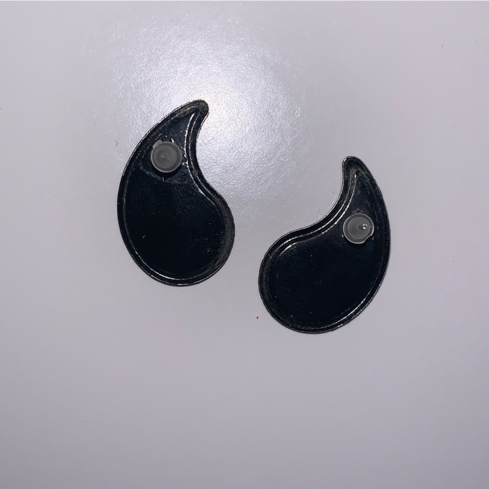 Vintage earrings, yellow - Picture 3 of 4